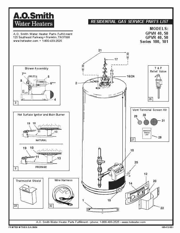A O  Smith Water Heater GPVR 40-page_pdf
